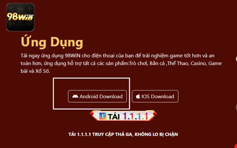 Tải App 98Win Trên Từng Hệ Điều Hành Và Lỗi Thường Gặp 2 Hướng dẫn tải app game cho hệ điều hành Android nhanh chóng
